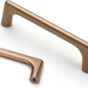 Asidrama 10 Pack 3.75 Inch(96mm) Champagne Bronze Cabinet Pulls Cabinet Handles Cupboard Handles Kitchen Cabinet Hardware for Cupboard Drawer Pulls