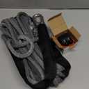 Synthetic Winch Rope Kit 3/8 x 50 ft Winch Line with 13,348 Pounds Bearing Load, 3/8 Forged Hook with Protecting Sleeve Rubber Stopper Safety Pull Strap Cable Replace Kit for ATV UTV Vehicle