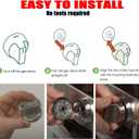 W11517334 Stove Knob Replacement, Fit for Whirlpool Gas Cooktop Oven Knobs W10850033/W11122869 /WEG515S0FB0/WEG745H0FS0Compatible W11458842 (4 PCS)