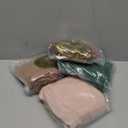 Jetec 4 Pcs 32 Inch Giant Velvet Christmas Inflatable Balls Ornament Flocked Xmas PVC Inflatable Flocked Ball Ornaments for Christmas Holiday Outdoor Blow up Yard Decor