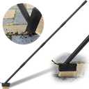 Moss Out Weed Puller Remover Tool for Crevice Weeding with 73.2inch Long Adjustable Handle, 2 in 1 Crack Weeder Moss Killer Grout Remover Brush, Manual Weed Remover Tool for Driveway Deck Paver Patio