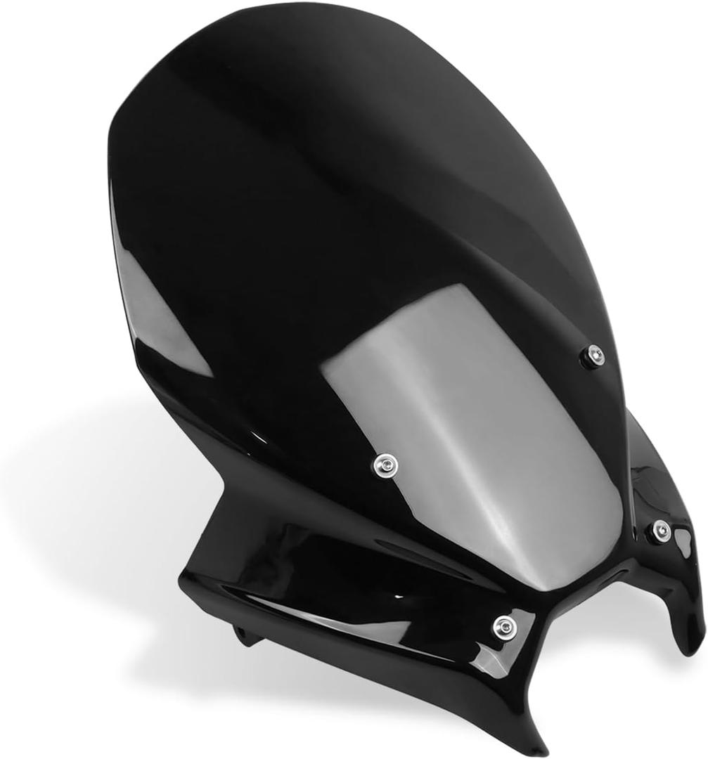 Motorcycle Windscreen Windshield Replacement for Yamaha MT-09 MT09 MT 09 SP 2024 2025 PC Windscreen Double Bubble (Black)