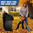 Leaf Collector Compatible with Worx Leaf Blower & Vacuum, Includes Adjustable Adapter Fits 2.3"-5" Connection Ports, 2-8FT Hose, and Mesh Hood