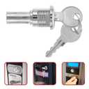 PRETYZOOM Vending Machine Lock Replacement Set with 2 Keys for Gumball Candy Dispenser 1.57 Inch Durable Metal Cylinder Lock for Secure Snack and Soda Vending Covers