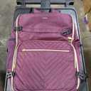 MOMUVO Diaper Bag Backpack, Quilted Baby Bag with Changing Pad & Stroller Straps & Pacifier Case, Large Travel Diaper Bags for Mom Dad