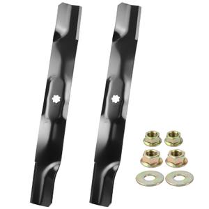 POSFLAG 2 Pack AM141034 John Deere 42 Inch Mower Blades with Blade Nuts