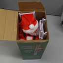 Electric Santa Climbing Up and Down Tree with Music, Bag of Presents - Holiday Decor for Home, Door, Wall - Xmas Ornament