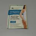 KEMFORD Compression Lymphedema Arm Sleeves for Women - 15-20 mmHg, 1 Pair, Black, XL - Medical Arm Brace for Swelling, Edema, Circulation