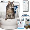 CatGenie Whoosh Self Cleaning Cat Litter Box with App Control, Automatic Self-Flushing System, Disposable Flushable Septic Safe Litter, No Scooping or Waste Drawer, Multi Cat Friendly