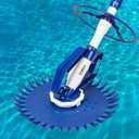 VINGLI Pool Vacuum Cleaner Automatic Sweeper Swimming Pool Creepy Crawler Vacuum with 33FT Hoses (Navy Blue & White)