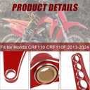 Shift Shaft Brace CNC Billet Aluminum Shifter Shaft Support Holder Replacement for Honda CRF110 CRF110F 2013-2025