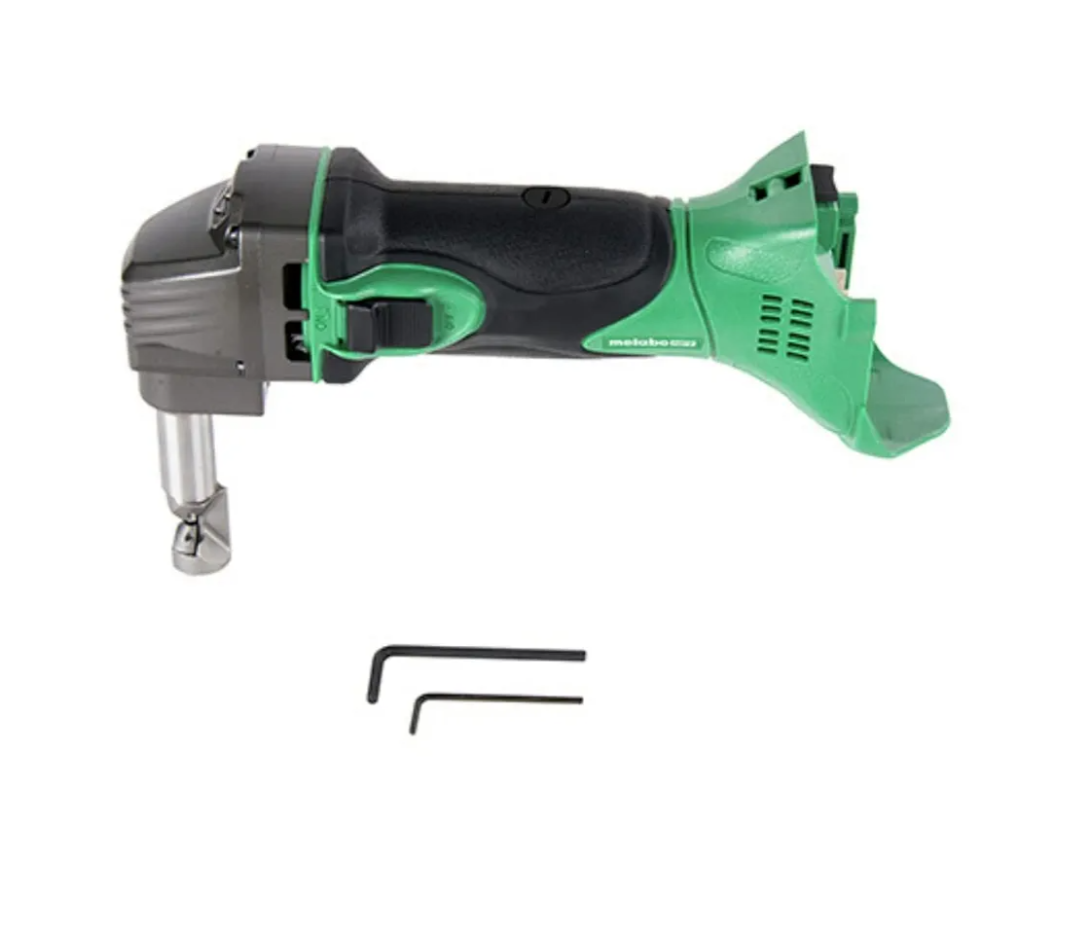 Metabo HPT 18V MultiVolt™ Cordless Nibbler | Tool Only - No Battery | For Ribbed Metal Panels | 180 Degree 3-Stop Die Holder | CN18DSLQ4