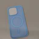 for iPhone 14 Pro Case, Matte Magnetic Phone Cover [with 1 Screen Protector] [Support for MagSafe] [Shockproof Military Grade Protection] Translucent Frosted Back, Light Blue