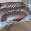 RHHVVR Oversized Power Lift Recliner Chair for Big and Tall 400 LBS, 25" Large Electric Recliner Chair with Massage and Heating, 180° Lay Flat Zero Gravity Recliner Sofa, Leather, Coffee Brown