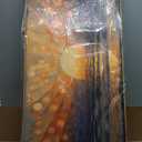 Large Abstract Sun Wall Art, Modern Sunset Ocean Canvas Painting, 24x48 In