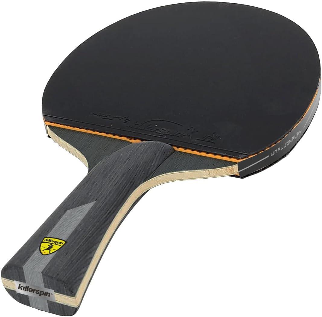Killerspin Impact Series Table Tennis Paddles - Black/Black Ping Pong Racket, Table Tennis Equipment for Beginners/Intermediates - Ensures Solid Control and Spin
