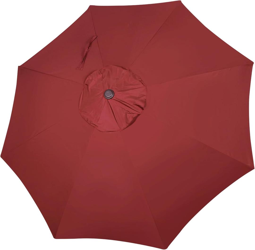 Blissun 9ft Patio Umbrella Replacement Canopy, Market Umbrella Top, Outdoor Table Umbrella Canopy for 8 Ribs, Canopy Only