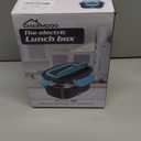 CHARMDOO Electric Lunch Box, Food Warmer Heater 12V 24V 110V, 80W Faster Heated Lunch Box for Car/Truck/Home Portable Heating Boxes with 1.5L 304 SS Container Fork & Spoon (Fluorescent green)