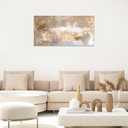 Modern White Wall Art Decor 20"x40" Abstract Canvas Wall Art For Bedroom | Abstract Wall Art For Living Room Kitchen Office Bathroom Wall Decor, Canvas Art Wall Decor, Brown White Wall Decorations