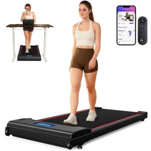 NeoSilent Walking Pad Under Desk Treadmill for Home with BLDC Core and Extra-Large Belt, App and Remote Control,Compact and Portable for Small Space