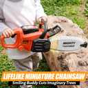 Mighty Force Chainsaw Toy for Toddlers - Realistic Lights, Sounds & Spinning Action, Safe Design with Easy-Grip Handle, Perfect for Pretend Play Boys Aged 3+