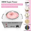 Large Single Waxing Warmer Professional 3L Electric Wax Heater Machine Hold 5.5 Lbs for Hair Removal, Large Wax Pot Paraffin Facial Skin Body SPA Salon Equipment with 100 Sticks
