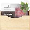 Suzile Wall Mounted File Holder Wood Magazine Holder Wall Hanging File Organizer for Office Mail Magazine Letter Paper Folder Organization (Wood Color)