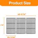 SafBbcue Grill Grates for Weber Genesis II 600 Series Grills 66096 Cast Iron Cooking Grates Replacement Parts for Weber Genesis II E 610 S-610 Genesis II LX E-640 S-640 63010001 Grill Grid Grate