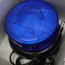 AnTom Magnetic Wireless Strobe Light, Waterproof Rechargeable Blue LED Beacon Lights for Trucks, Vehicle Emergency Flashing Warning, forklifts,Tractors,Golf Carts,Cars