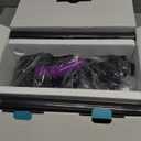 Cordless Vacuum Cleaner, Powerful Suction Vacuum Cleaners for Home, Stick Vacuum Cordless Rechargeable with LED Screen and 3-Speed Suction, Lightweight Handheld Vacuum for Pet Hair, Hard Floor, Carpet (Purple)