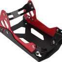 Motorcycle Wheel Chock Transport Stand, Adjustable Portable 1800 LBS Capacity, Universal for 8"-21" Wheels Dirt Cruiser Sports Ebike, Can be fixed to trailers or trucks - Red&Black