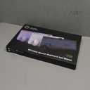 Wireless Keyboard and Mouse Combo with 7 Colored Backlits, Wrist Rest, Rechargeable Ergonomic Keyboard with Phone Holder, Silent Lighted Full Size Combo for Windows, Mac, PC, Laptop-Trueque (White)