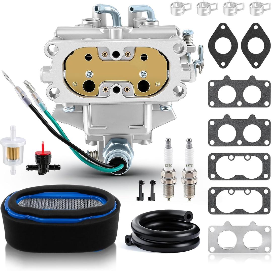 15003-7077 Carburetor for Kawasaki FH601V 19 hp 4-Cycle Engine Carb With Fuel Pump Replace 15003-7041