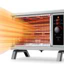 Radiant Heater,Space Heater with Two Heat Settings,Portable Electric Heater for Indoor Use, Portable Indoor Heater with Handle,1250W/1500W