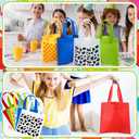 Locmeo 48 Pcs Cartoon Party Favor Bags Cartoon Birthday Party Decorations Blue Sky White Clouds and Cow Print Candy Gift Treat Goodie Bags for Baby Shower Bachelorette Supplies Decoration