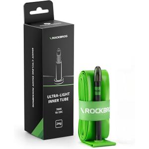 2 x ROCKBROS Bike Tube 700C622mm Presta Valve Inner Tubes 700C18/23/25/28C(65mm/85mm) General TPU Lightweight Easy-Taking Bike Tubes for Cycling