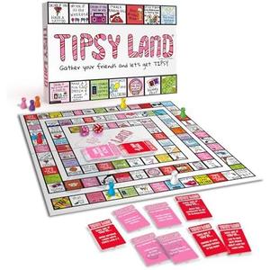 TIPSYLAND Original Edition | Official Product | Hilarious Adult Board Game | Group Game for Game Nights, Parties and More | Fun Challenges, Dares & Mini-Competitions | 3-8 Players