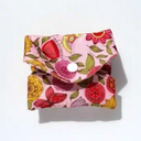 wegreeco Reusable Menstrual Pads - Reusable Sanitary Pads | Reusable Panty Liners | Soft Cloth Menstrual Pads - 6 Pack with 1 Cloth Mini Wet Bag (S, Cherry Blossoms)