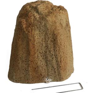 Decorative Fake Rock Cover for Gas Meter & Electrical Box, Fiberglass Landscape Rock for Outdoor Use, Brown Faux Stone Well Cover, Light Fixture and Utility Box Concealment, 12.1"x11.7"x9.1"