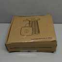 Boreeman Upgraded Collapsible Stool, Square Portable Stool, Lightweight Yet More Sturdy with Load Capacity 400lbs, Perfect for Camping Fishing Hiking BBQ (Square Black) (1 Pack)