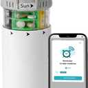 Smart Pill Dispenser for 4 Daily Doses Weekly Pill Organizer with AM/PM Labels, Smooth-Sliding Cartridges, Medication Organizer for Adults & Seniors, Compact Pill Storage Box