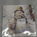 Winter Snowman Wooden Sign - Blue Christmas Snowman Decor, Winter Wooden Box Signs, Decorations Indoor Table Signs, 88 Inches