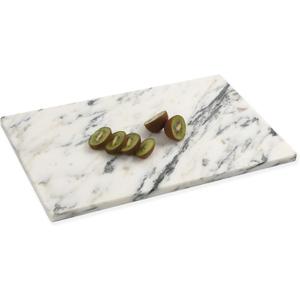 White Marble Cutting Board, 12x20 Inch Marble Pastry Board With Non-Slip Feet For Cheese, Charcuterie, Dough, Chocolate, Dessert, Pack Of 1 Piece