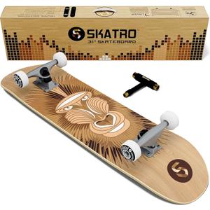Skatro - Pro Skateboard 31 Complete Skateboard. Skate Board Ages: Adults, Boys, Girls, Beginners, and Kids