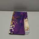 Weiscode Purple and Gold Abstract Art Throw Pillow Covers, 18x18 Inch, Gold Purple Decorative Pillows for Couch Living Room Bedroom Sofa Decor, Luxury Modern Art Pillowcase Cushion Covers