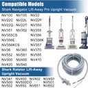 36ft Vacuum Replacement Cord for Shark Navigator Lift-Away Pro & Shark Rotator Lift-Away NV355 NV356 NV357 UV400 UV540 NV36 NV60 NV80 NV360 NV370 NV585 NV341 NV400 NV402 NV450 Vacuum Power Cord 36ft