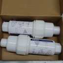 Inline Sediment Anti-Scale Filter Reusable 3/4" GHT Water Hose Filter for Washing Machine, Heater, Garden, RV,2PACK