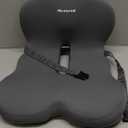 Memory Foam L-Shaped Integrated Seat Cushions - Ergonomic Lumbar Support Pillow with Sciatica Relief, Lower Back & Tailbone Protection Office Chair Cushion for Long Driving & Daily Use (Type-F)