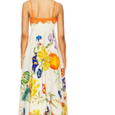 Women's Summer Floral Boho Dress High Waist Spaghetti Strap Sleeveless Backless Maxi Dresses for Vacation Beach, Size Small 