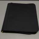 Card Guardian - Toploader binder 4 Pocket top loader binder with Zipper for 160 Cards - Side Loaded Pockets - Compatible with Sports and Trading Cards TCG (Black)